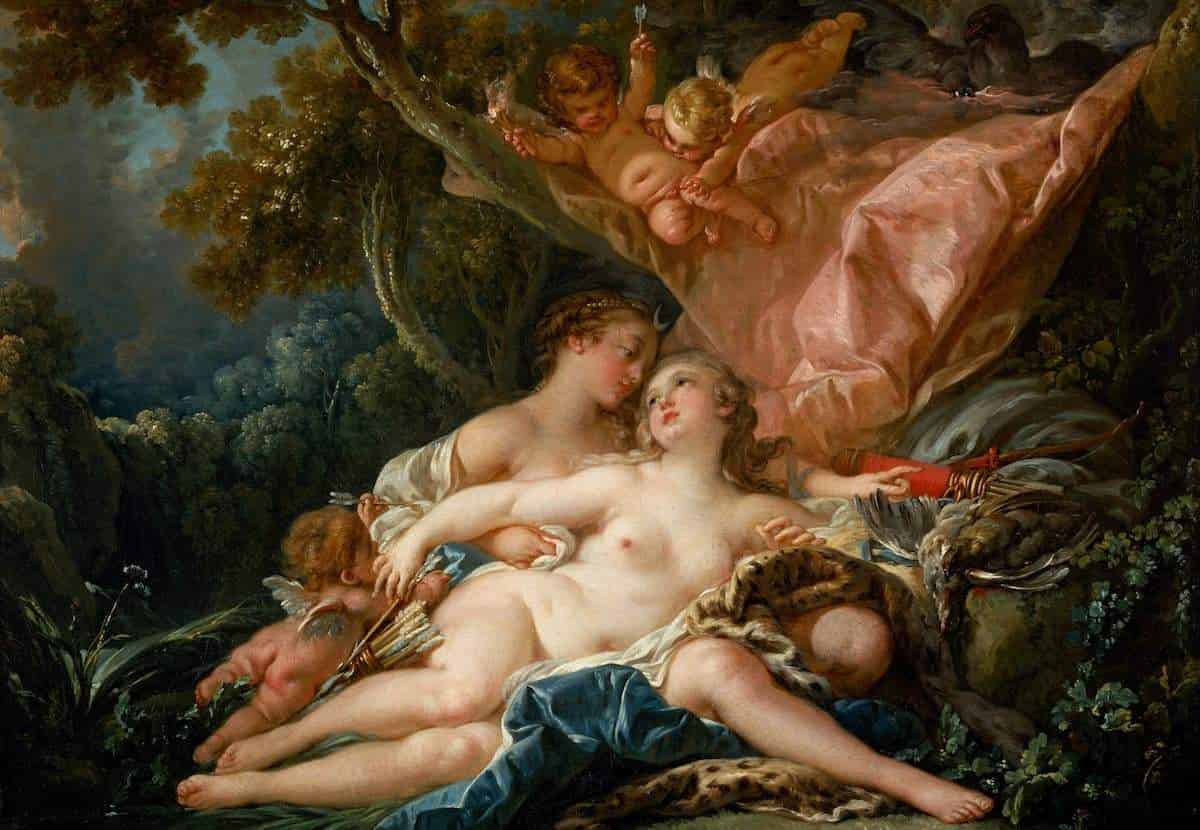 mito lesbico, calisto y diana mito, Diana and Callisto